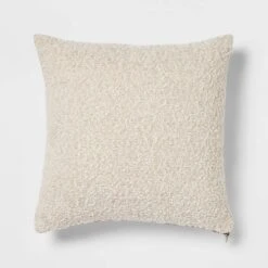 Woven Boucle Square Throw Pillow With Exposed Zipper - Threshold™ -Threshold Shop GUEST 0156fdc5 10c3 4229 91f3 7cd04c3990d7