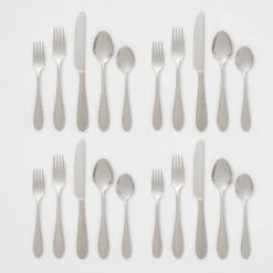 20pc Luxor 18/10 Stainless Steel Flatware Set - Threshold Signature™ 7 20pc Luxor 18/10 Stainless Steel Flatware Set - Threshold Signature™ -Threshold Shop GUEST 0249df9c 4528 4fe4 ae3a bb1cbcc9fee2