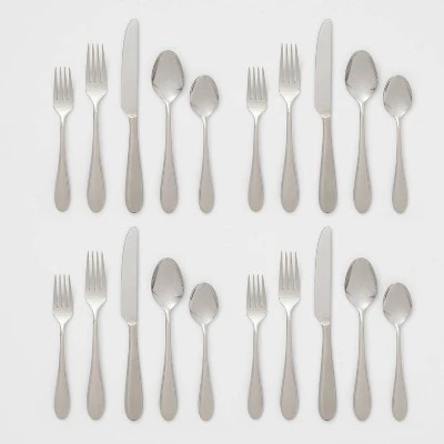 20pc Luxor 18/10 Stainless Steel Flatware Set - Threshold Signature™ 5 20pc Luxor 18/10 Stainless Steel Flatware Set - Threshold Signature™ - Image 3