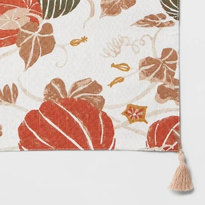 14"x72" Table Runner 'Pumpkin' - Threshold™ 4 14"x72" Table Runner 'Pumpkin' - Threshold™ - Image 2