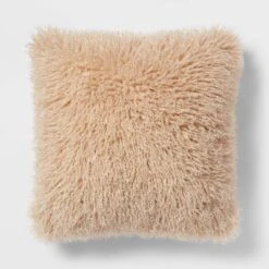 Euro Faux Mongolian Fur Decorative Throw Pillow - Threshold™ -Threshold Shop GUEST 10926c91 642e 4466 9873 2b2e1f7e5a3e