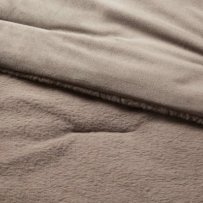 3pc Luxe Faux Fur Comforter And Sham Set - Threshold™ 4 3pc Luxe Faux Fur Comforter And Sham Set - Threshold™ - Image 2