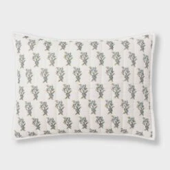 Voile Woodblock Printed Quilt Sham Ivory - Threshold™ -Threshold Shop GUEST 18e7d34d e9d5 44c9 a257 784633d28fac