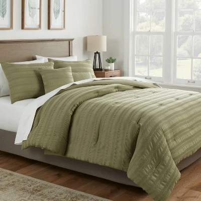 4pc Woven Waffle Stripe Comforter Bedding Set - Threshold™ 3 4pc Woven Waffle Stripe Comforter Bedding Set - Threshold™