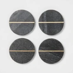 4pk Marble Coasters Gray - Threshold™ -Threshold Shop GUEST 1cad0be7 c11c 441a a4bf b40d40be77f2