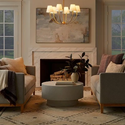 6-Light Ceiling Chandelier Brass - Threshold™ Designed With Studio McGee 4 6-Light Ceiling Chandelier Brass - Threshold™ Designed With Studio McGee - Image 2