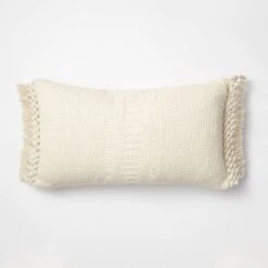 Textural Woven Throw Pillow With Trims Cream - Threshold™ Designed With Studio McGee -Threshold Shop GUEST 2494d37c 17c0 4147 b164 0e46d2ff98c0