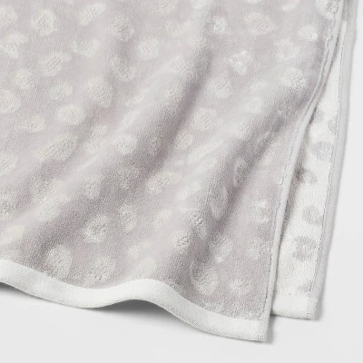 Leopard Reversible Towel Gray - Threshold™ 5 Leopard Reversible Towel Gray - Threshold™ - Image 3