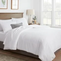 Washed Cotton Sateen Duvet & Sham Set - Threshold™