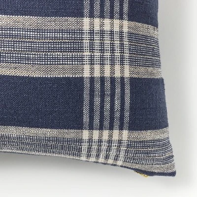 Woven Plaid Square Throw Pillow With Zipper Pull - Threshold™ Designed With Studio McGee 4 Woven Plaid Square Throw Pillow With Zipper Pull - Threshold™ Designed With Studio McGee - Image 2