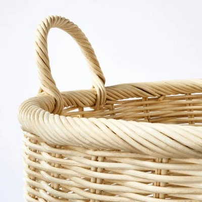 Medium Rattan Basket With Handles - Threshold™ Designed With Studio McGee 4 Medium Rattan Basket With Handles - Threshold™ Designed With Studio McGee - Image 2