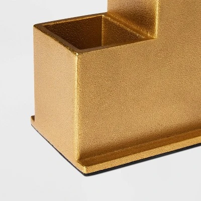 2pk Aluminum Multi Use Bookend Set - Threshold™ 4 2pk Aluminum Multi Use Bookend Set - Threshold™ - Image 2