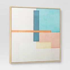 (Set Of 2) 24" X 24" Color Blocks Framed Wall Canvases - Threshold™ -Threshold Shop GUEST 50ae9f34 a33f 4577 b93c 431d13d80a23