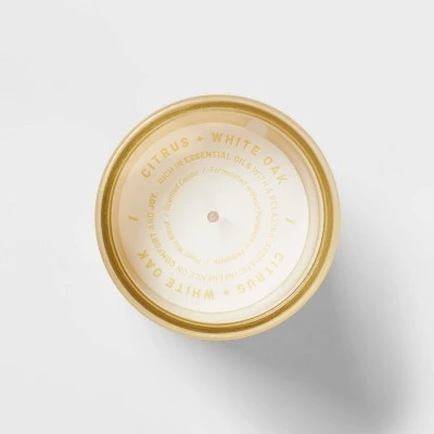 Wellness Jar Citrus And White Oak Candle Yellow - Threshold™ 5 Wellness Jar Citrus And White Oak Candle Yellow - Threshold™ - Image 3