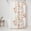 Blooms Flat Weave Shower Curtain Coral - Threshold™ -Threshold Shop GUEST 53008e0c 3d48 4b34 af4e 7619a9d938f5