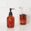 Apothecary Glass Soap/Lotion Dispenser Amber - Threshold™