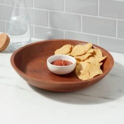2pc Ceramic Signature Chip And Dip Serving Bowl - Threshold™
