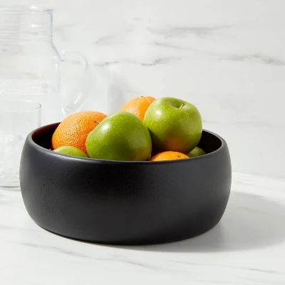 54oz Acacia Modern Serving Bowl Black - Threshold™ 3 54oz Acacia Modern Serving Bowl Black - Threshold™