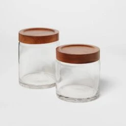 Canister Acacia/Glass Small - Threshold™ -Threshold Shop GUEST 58c27f48 3c9b 425d 8d59 d27b4bfbae37