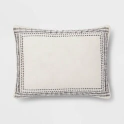 5pc Woven Diamond Stripe Comforter Set Cream/Black - Threshold™ -Threshold Shop GUEST 5d349a07 7c2d 4182 a95d 87ac7e7fc926