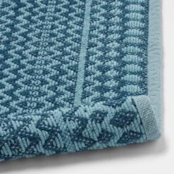 20"x32" Mixed Texture Chenille Bath Rug Teal Blue - Threshold™ -Threshold Shop GUEST 5f518d55 c95d 450d 8e28 f9ed439cc95f