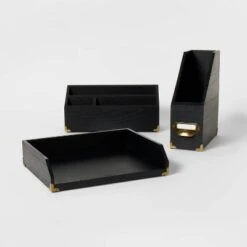 Wood Desktop Storage Unit Black - Threshold™ -Threshold Shop GUEST 66b95bd0 8b87 456a a0b2 88044647af9a