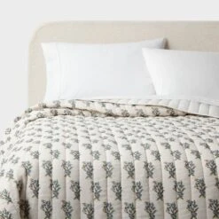 Voile Woodblock Printed Quilt Ivory - Threshold™ 7 Voile Woodblock Printed Quilt Ivory - Threshold™ -Threshold Shop GUEST 6c09ead2 dfb1 46be bf31 3922aa8b5dff