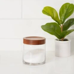 Canister Acacia/Glass Small - Threshold™