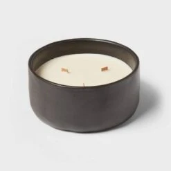 16oz Blackened Bowl Ceramic With Multi Woodwick And Dustcover Spice Vanilla Fig Candle Black - Threshold™ 8 16oz Blackened Bowl Ceramic With Multi Woodwick And Dustcover Spice Vanilla Fig Candle Black - Threshold™ -Threshold Shop GUEST 6f4c72d4 4d0b 4151 90e7 6b26702d70c4