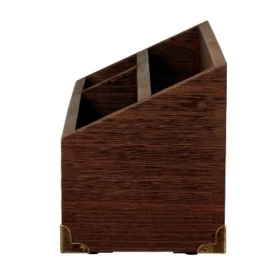 Desktop Storage Unit Wood - Threshold™ 4 Desktop Storage Unit Wood - Threshold™ - Image 2