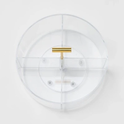 Acrylic Round Desktop Organizer - Threshold™ 4 Acrylic Round Desktop Organizer - Threshold™ - Image 2
