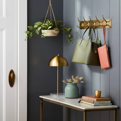 New Traditional 5 Hooks Rail Gold - Threshold™ 2 New Traditional 5 Hooks Rail Gold - Threshold™