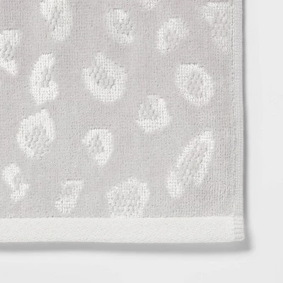 Leopard Reversible Towel Gray - Threshold™ 4 Leopard Reversible Towel Gray - Threshold™ - Image 2