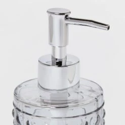 Hobnail Glass With Plastic Pump Soap/Lotion Dispenser Gray Tint - Threshold™ -Threshold Shop GUEST 8674220e b804 4e8f a76c 3cf63dc82653