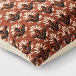 14"x20" Traditional Printed Woodblock Oblong Decorative Pillow Bronze - Threshold™ -Threshold Shop GUEST 86f75288 7001 465f 8c31 f2377e9c4e53
