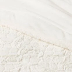 Textured Faux Fur Comforter & Sham Set - Threshold™ 8 Textured Faux Fur Comforter & Sham Set - Threshold™ -Threshold Shop GUEST 875085ec a051 4c1b a8bd 09802176ed20