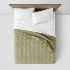 Channel Stitch Velvet Quilt - Threshold™ -Threshold Shop GUEST 89064d1b ef43 4a16 ba06 cfea6b719b46