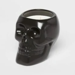 38oz XL Ceramic Skull Figural Candle Black - Threshold™ -Threshold Shop GUEST 891c070d 21ec 4fd3 8795 3866774e5364