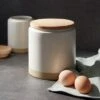 Camwood Collection Medium Stoneware Canister With Wood Lid Cream - Threshold™ -Threshold Shop GUEST 8b58cae3 394d 4916 9343 d9674018347c