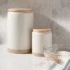 Camwood Collection Large Stoneware Canister With Wood Lid Cream - Threshold™ -Threshold Shop GUEST 8cf00442 78e3 43ce 96d2 0e3b031f5f94