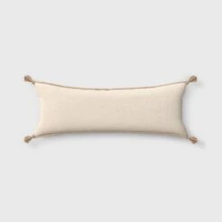 Oversized Gather Embroidered Lumbar Throw Pillow Cream - Threshold™ -Threshold Shop GUEST 8d45d369 a257 477a 82dc 674649b2ab2f