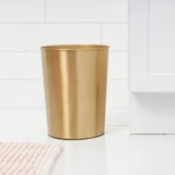 Antique Wastebasket Brass - Threshold™