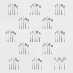 65pc Harrington Flatware Set Silver - Threshold™ -Threshold Shop GUEST 97c8579f 20f1 4e7e 9162 c0e3ee2610e0