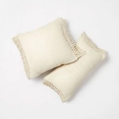 Textural Woven Throw Pillow With Trims Cream - Threshold™ Designed With Studio McGee -Threshold Shop GUEST 9db776be 140d 4fc5 a209 3e00430801c7