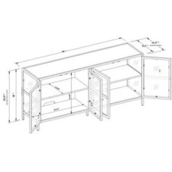 Crystal Cove Glass TV Stand For TVs Up To 59" - Threshold™ Designed With Studio McGee -Threshold Shop GUEST a13f9ad9 19e7 45e4 939d 0ee33acc8103