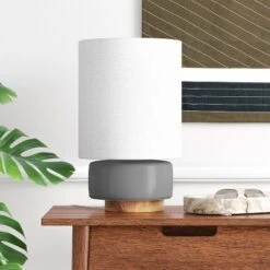 Ceramic Table Lamp With Wood Base - Threshold™ 13 Ceramic Table Lamp With Wood Base - Threshold™ -Threshold Shop GUEST a52c3483 e631 4129 afe8 3258e55e6240