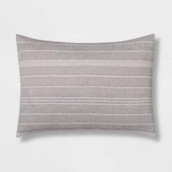 12pc Chambray Matelasse Stripe Comforter & Sheet Bedding Set Gray - Threshold™ 18 12pc Chambray Matelasse Stripe Comforter & Sheet Bedding Set Gray - Threshold™ -Threshold Shop GUEST a6544a0f 31de 47cd 9f24 ae05ba242231