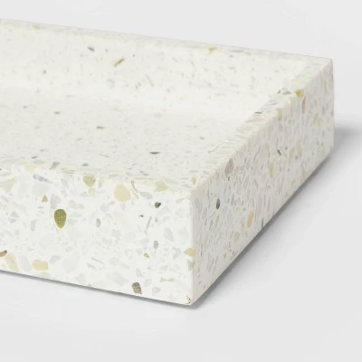 Terrazzo Bath Tray White - Threshold™ 5 Terrazzo Bath Tray White - Threshold™ - Image 3