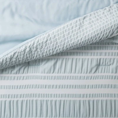 5pc Seersucker Stripe Comforter Set - Threshold™ 5 5pc Seersucker Stripe Comforter Set - Threshold™ - Image 3