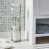 4 Roll Reserve Plus Freestanding Toilet Tissue Holder Silver - Threshold™ -Threshold Shop GUEST ad901bb5 7e6c 4582 83e8 f87f7f0c457e